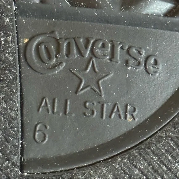 Converse All Star Chuck Taylor Canvas Low Top Tongue Gray-Big Kid - Size 6 - Picture 15 of 16